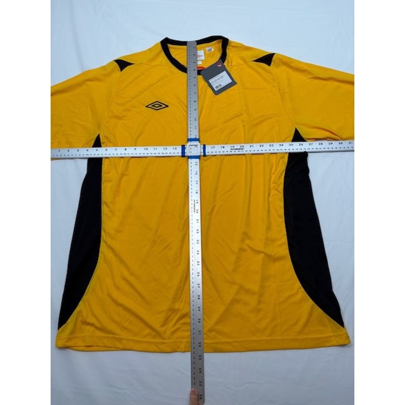 Umbro Manchester Jersey Short Sleeve U91824 OLF SV Yellow/Black Mens Sz XXL