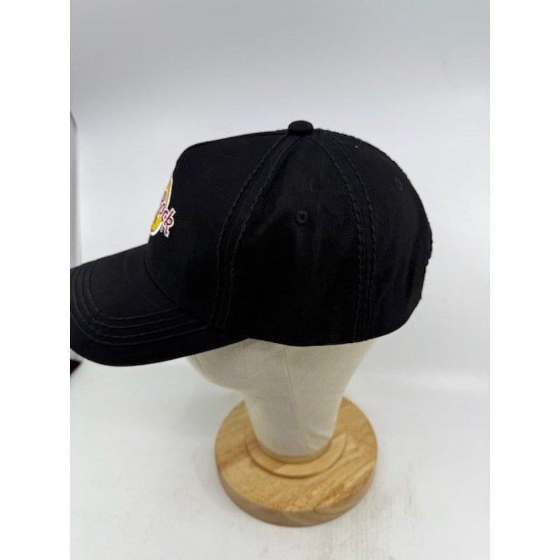 Hard Rock Cafe Cap Adjustable Embroidered Logo Casual Black Unisex One Size