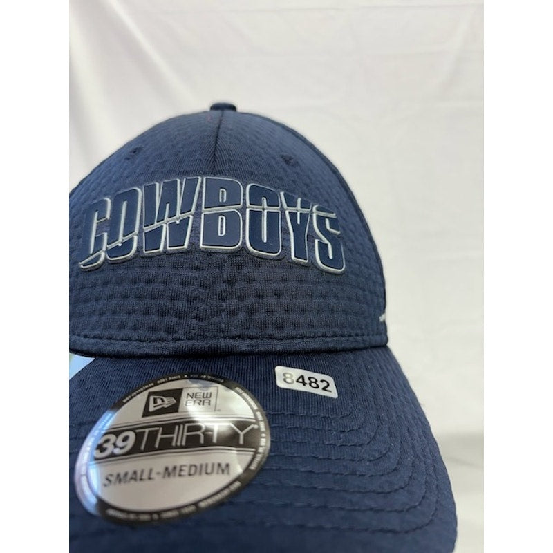 New Era Dallas Cowboys 39THIRTY Flex Fit NFL Training Cap Navy Mens Size S/M