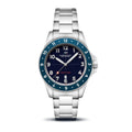 Dominatore Del Mare By Bandiera 3 Hands Date Watch Silver Blue Dial Mens OS