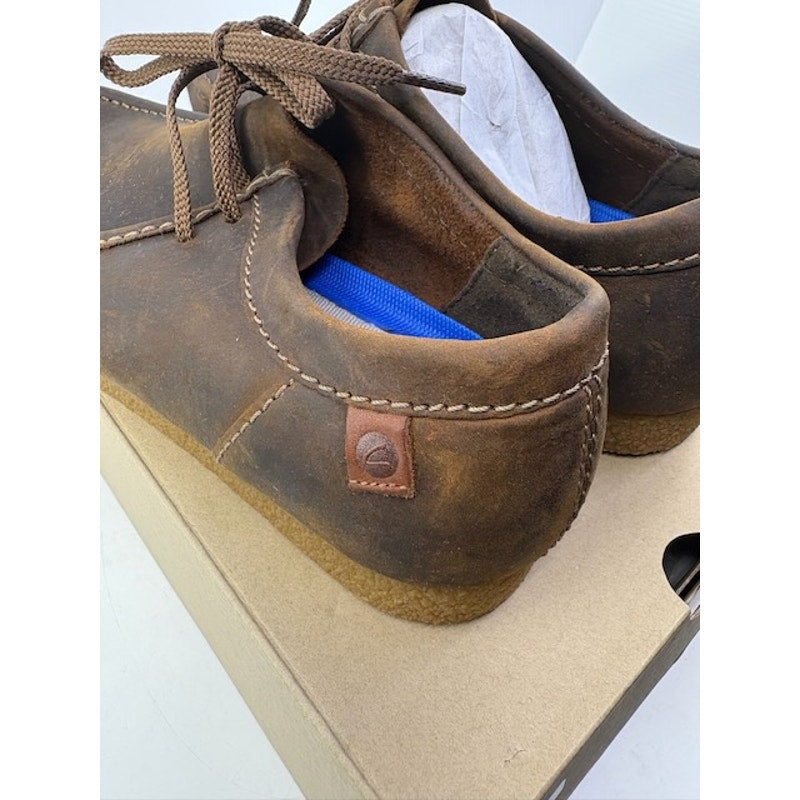 Clarks Shacre II Run Moc Slip-On Beeswax Leather Shoes Brown Mens Size 11 M