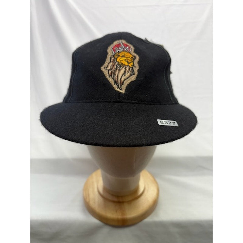 LRG True Heads Wool Fitted Hat Lion Logo Cap Streetwear Black Adult Size M