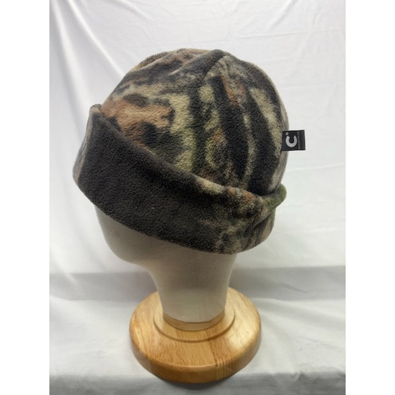 RedHead Camo Fleece Beanie Hat Hunting Cap Reversible Blaze Orange Mens OSFM