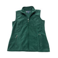 Karen Scott Sport Fleece Vest Full Zip Pockets Stand Collar Womens Green Size PP