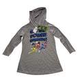 Mighty Morphin Power Rangers Go Go Graphic Hoodie Shirt Heather Gray Size S
