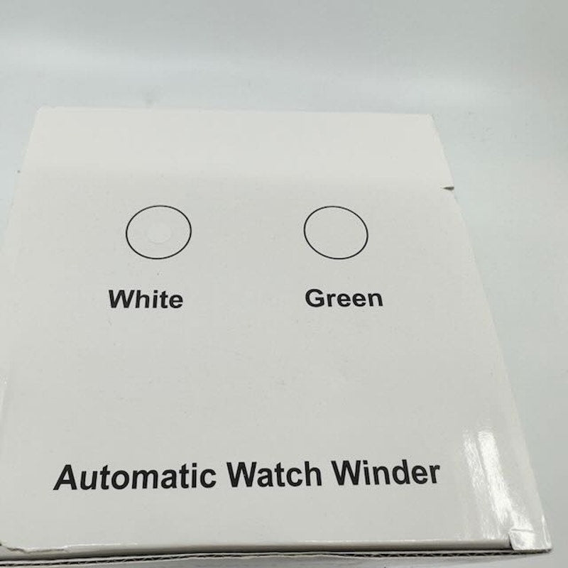 XKIC Automatic Watch Winder Box Craft for Single Watch YBQ01 White