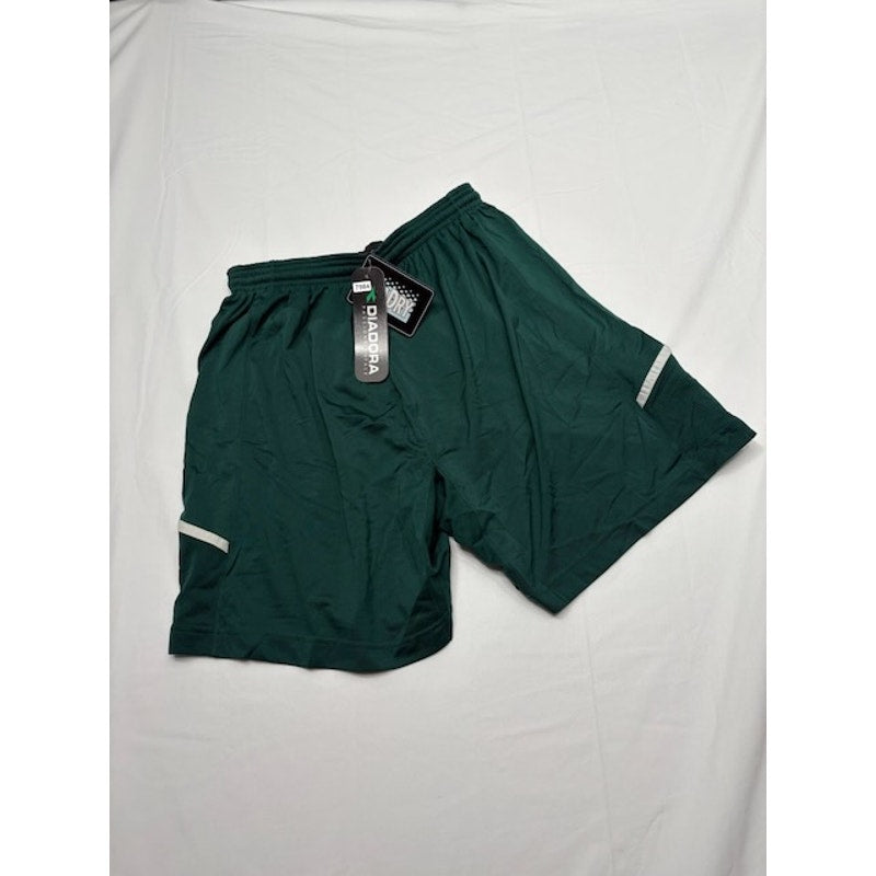 Diadora Diadry Brasil Shorts Elastic Waist Pull-On Green/White Mens Size S