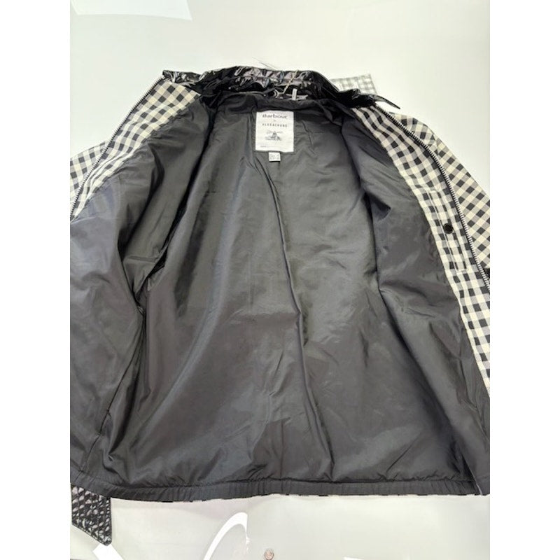 Barbour by ALEXACHUNG Ivy Casual Jacket Northumbria Check Black/White Size 2