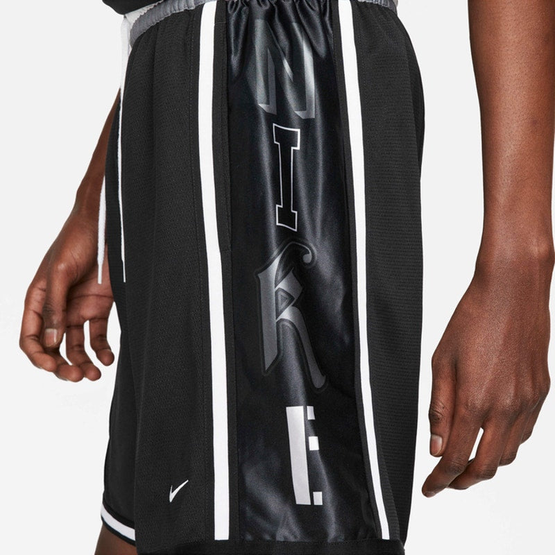 Nike Dri-FIT DNA Basketball Shorts Elastic Waist DX0255-010 Black Mens Sz M