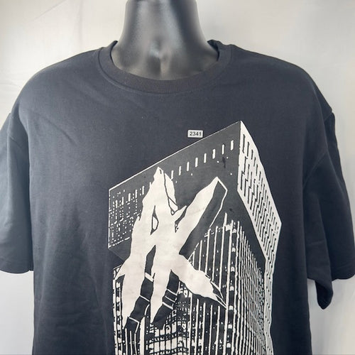 Arkhived The World Is Yours Graphic T-Shirt Crew Neck Short Sleeve Black Mens L