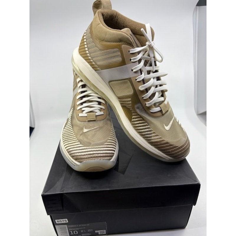 Nike LeBron X JE Icon QS Air Max Shoes  AO2588-200 Beige Tan Mens Size 10
