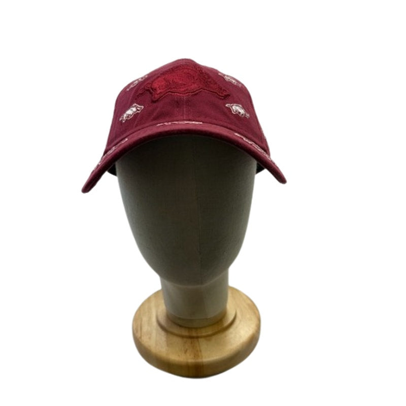 New Era 9TWENTY Adjustable Cap Arkansas Razorbacks Baseball Cap Red Womens OSFM