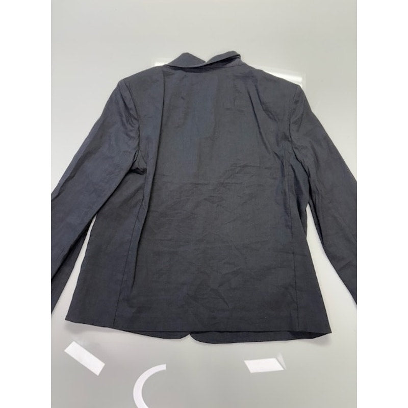 Theory Shrunken Split Cuff Two Button Blazer 3/4 Sleeve Womens Gray Size 2