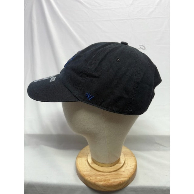 47 Brand Chicago Cubs Clean Up Adjustable Logo Black Baseball Cap Unisex OS