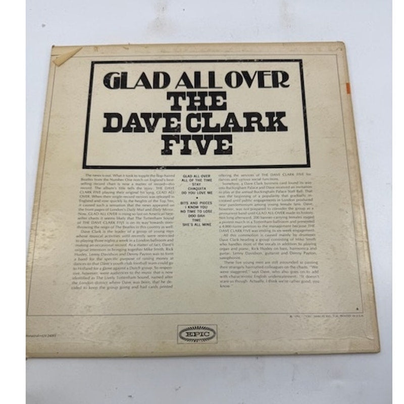 The Dave Clark Five – Glad All Over Vinyl Record Album