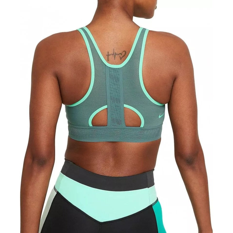 Nike Swoosh Ultra Breathe Sports Bra Racerback CZ4439-387 Green Womens Sz M