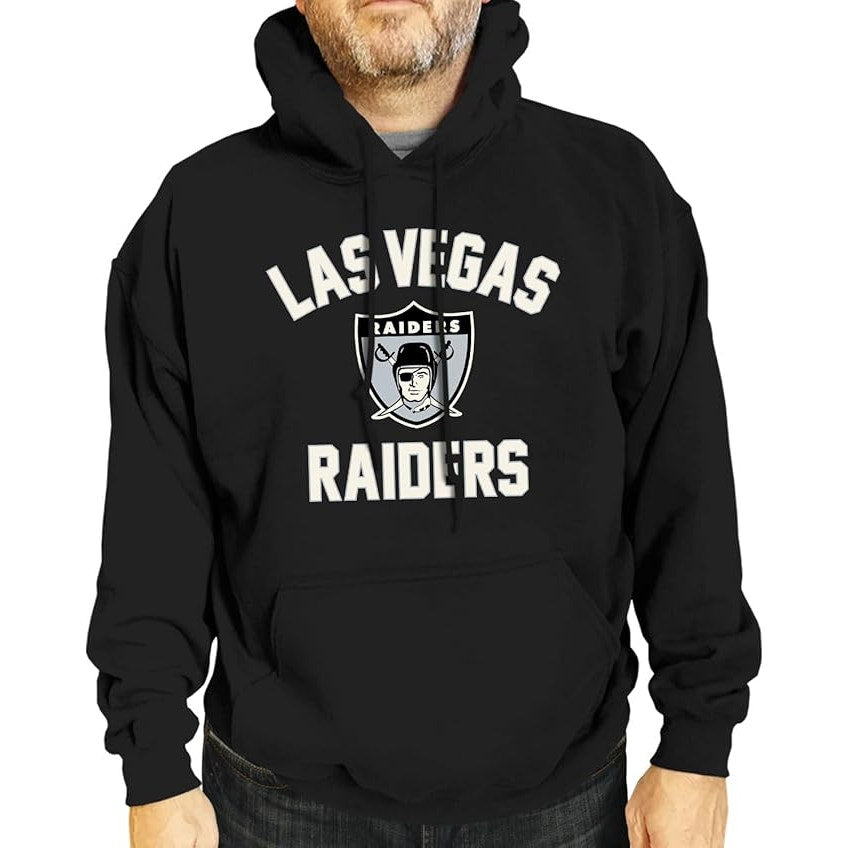 Campus Colors Las Vegas Raiders Team Block Hoodie Sweatshirt Black Mens XL