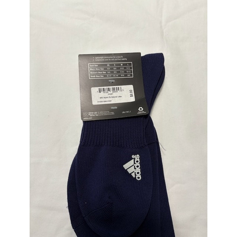 Adidas Soccer Metro Socks Over The Calf Navy Blue/White Size Large 9-13
