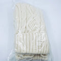 Christmas Stocking 1-Piece Chunky Knit Holiday Decoration Cream One Size
