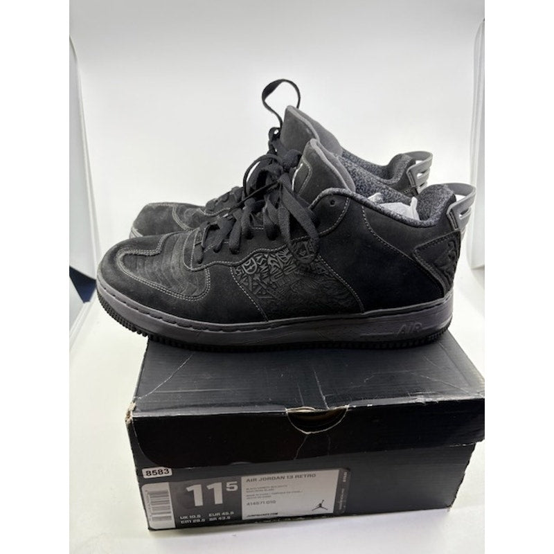 Nike Air Jordan Fusion 13 Basketball Shoes Black Grey 332122-001 Mens Size 11.5
