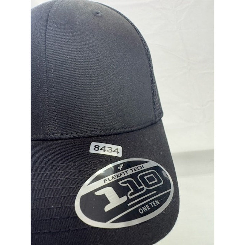 Port Authority Baseball Cap Flexfit 110 Mesh Snapback Hat Black Unisex OSFA