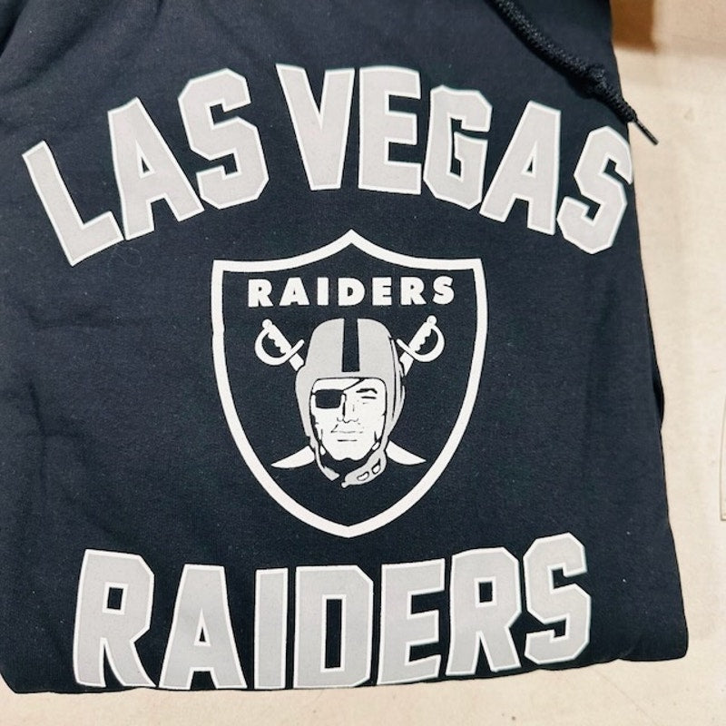 Campus Colors Las Vegas Raiders Team Block Hoodie Sweatshirt Black Mens XL
