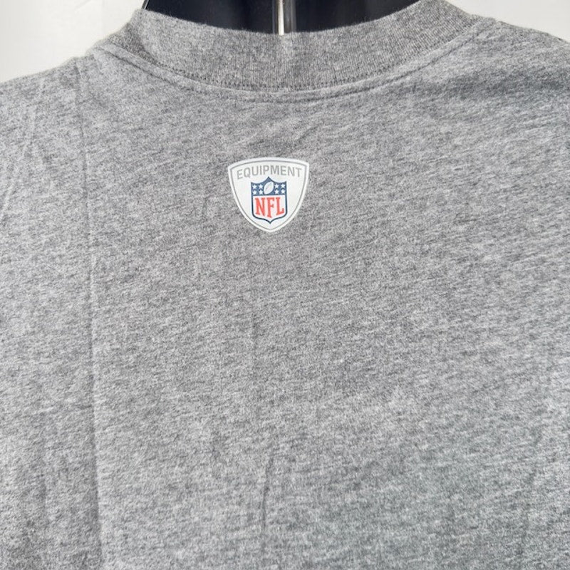 Nike Seattle Seahawks Football T-Shirt Short Sleeve Crew Neck Gray Mens Size S
