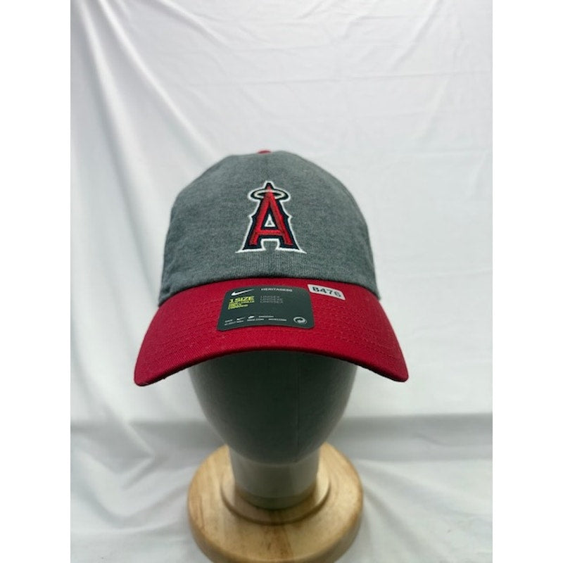 Nike Los Angeles Angels Adjustable MLB Cap Swoosh Gray Red Unisex OSFM