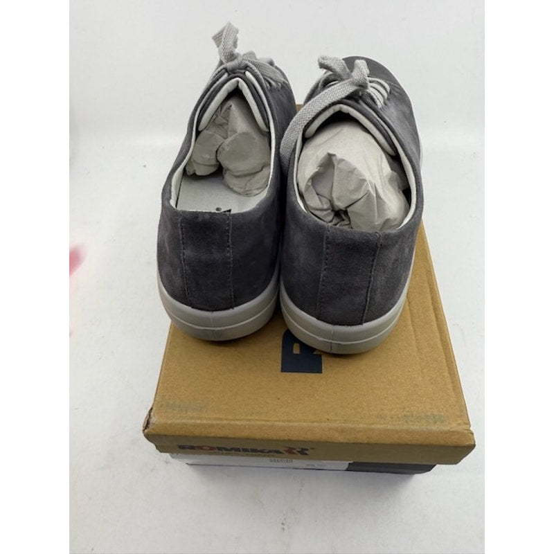 Romika Madera 16 Sneakers Leather Suede Lace-Up Shoes Asphalt Womens Size 37
