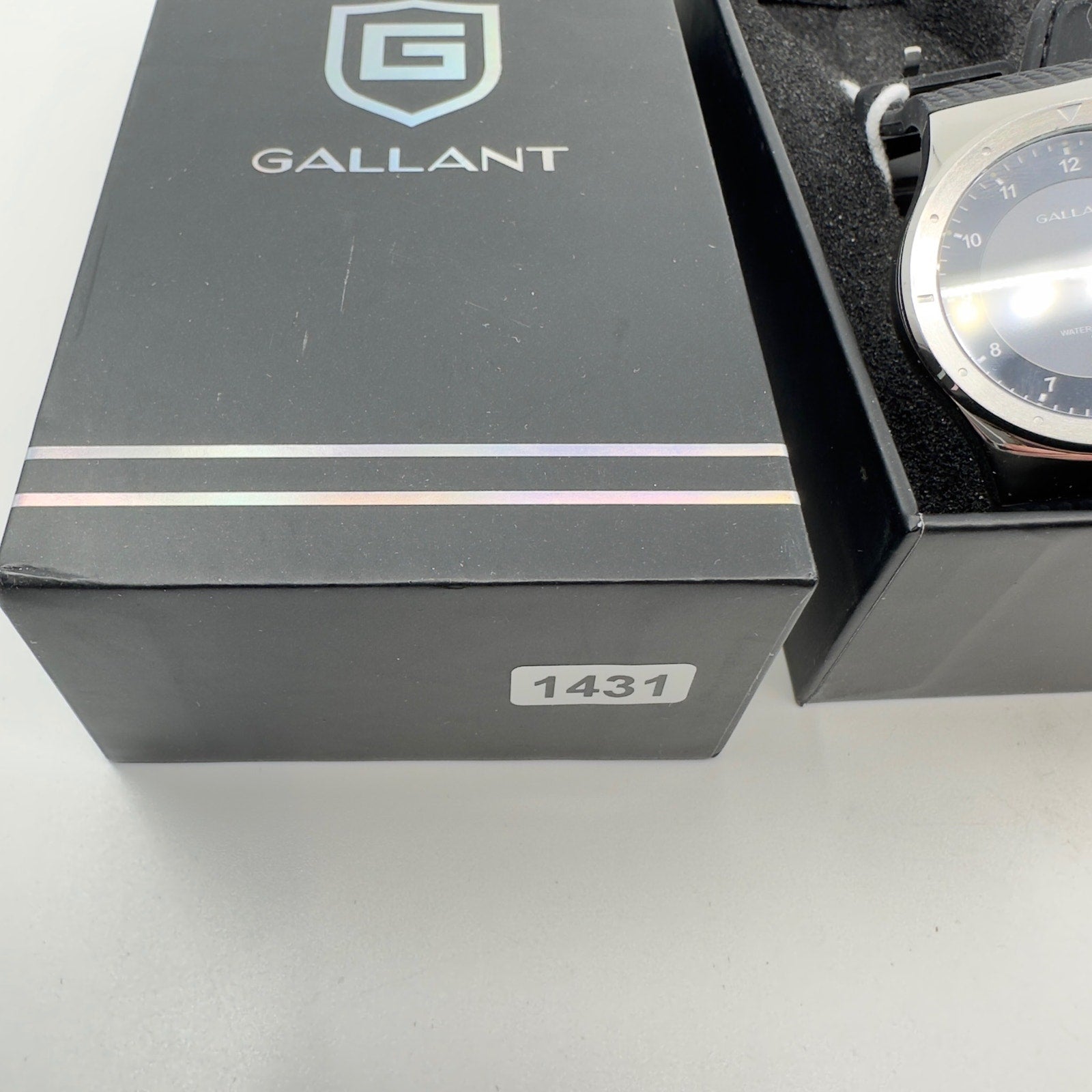 Gallant Wrist Watch Swiss Quartz Stainless Steel Blue Black Silver Mens OS