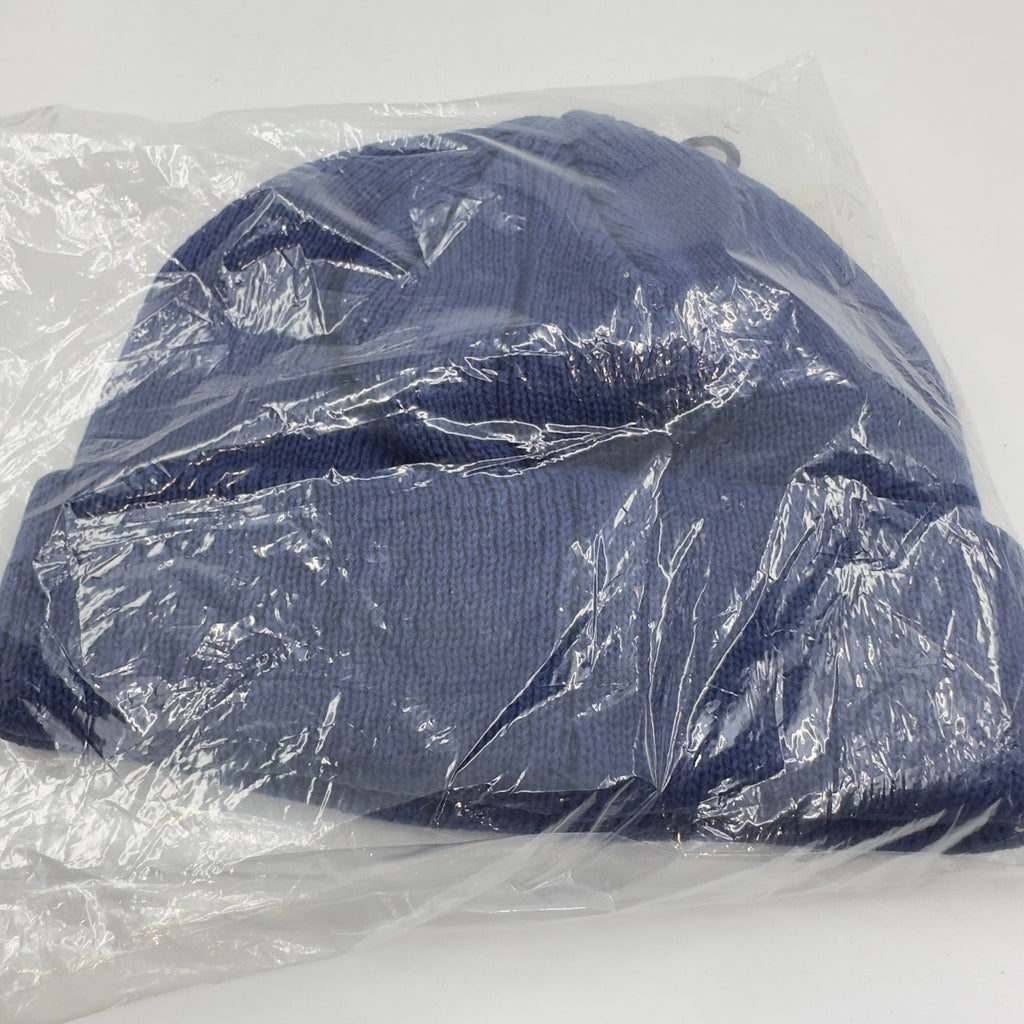 Staple Mens Cuffed Pigeon NYOF Label Beanie Winter Hats Blue Size OS 2208X10818