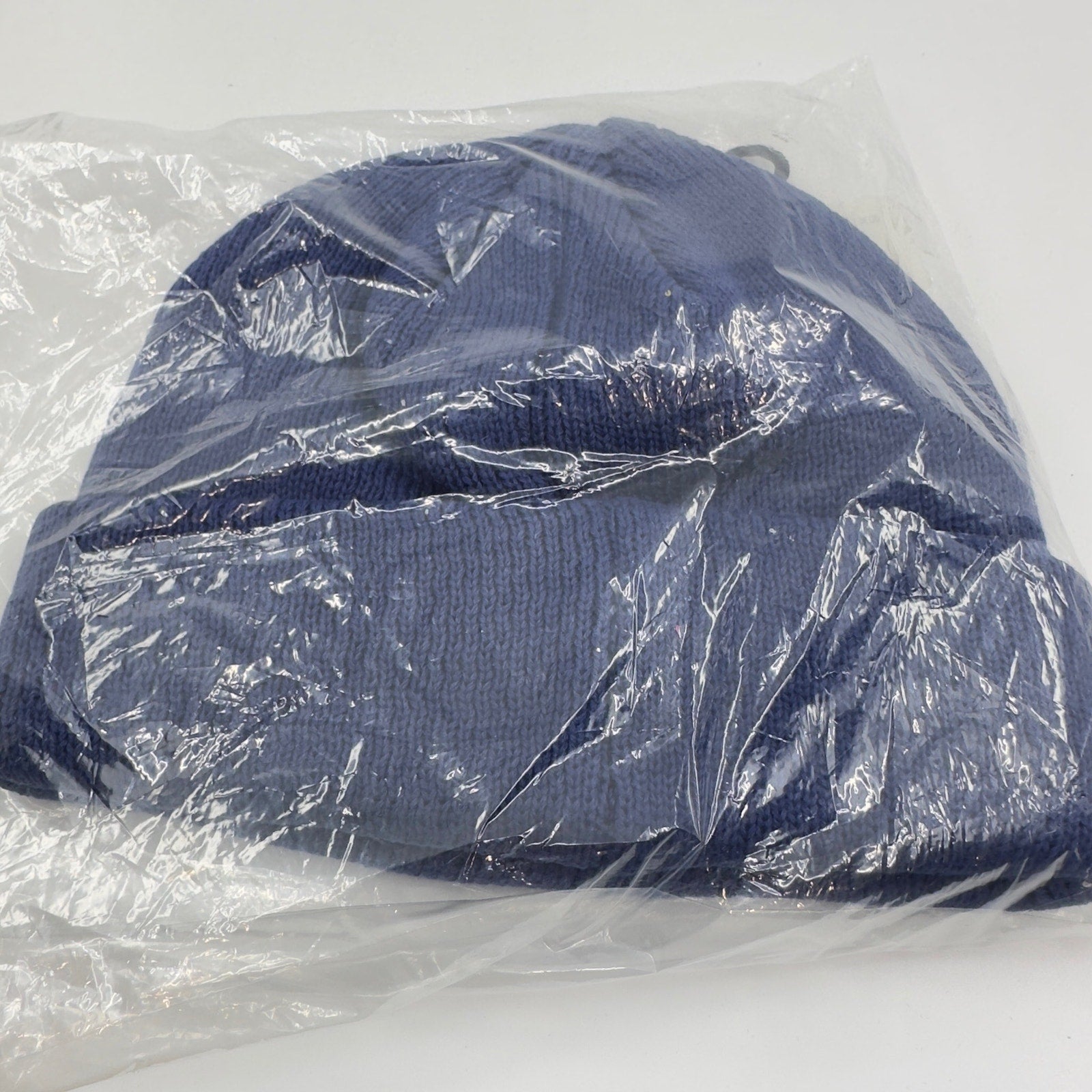Staple Mens Cuffed Pigeon NYOF Label Beanie Winter Hats Blue Size OS 2208X10818