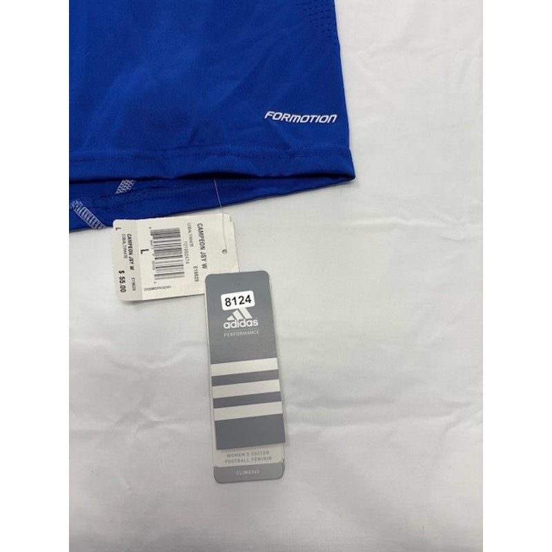 Adidas Formotion Clima365 Campeon Soccer Jersey Womens Cobalt/White Size L