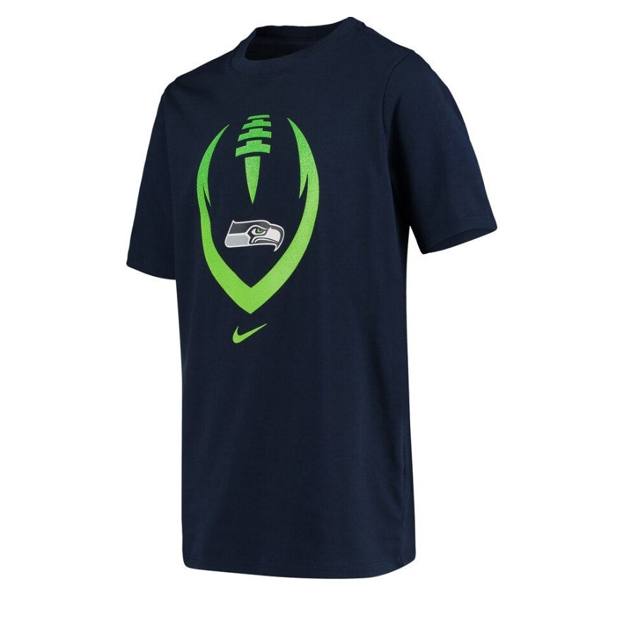 Nike Dri-FIT NFL Seattle Seahawks Performance Short Sleeve Tee Navy Mens 2XL