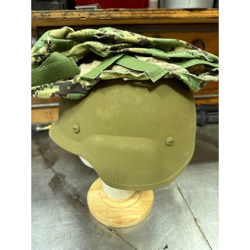 BAE Systems Military Lightweight Ballistic Helmet SPM1C1-10-C-0011 Green Size L