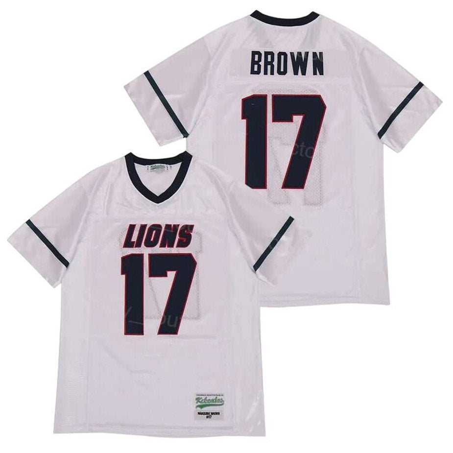 Headgear Classics Marquise Brown 17 High School Football Jersey White Mens L