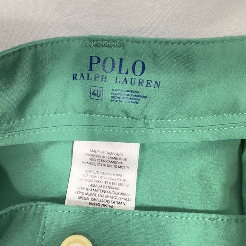 Polo Ralph Lauren All-Day Performance Beach Chino Shorts Green Mens Size 40