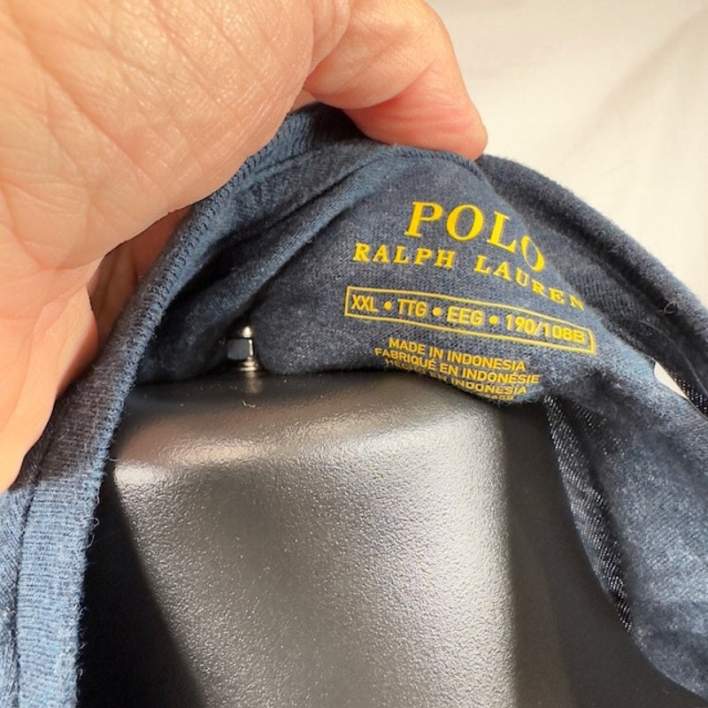 Polo Ralph Lauren Classic Fit Crew Neck T-Shirt Short Sleeve Blue Mens Size XXL