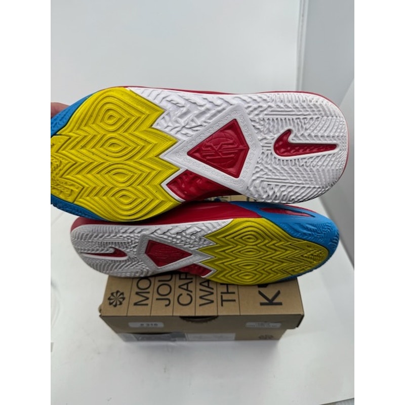 Nike Kyrie 8 GO SE Basketball Shoes Black Blue Yellow DQ8080-012 Boys 6.5Y