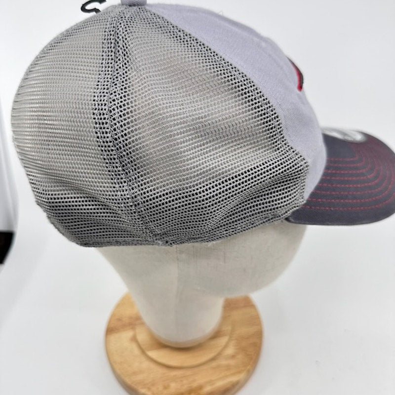 New Era 9Twenty New England Patriots Snapback Trucker Cap Gray Mens OSFA