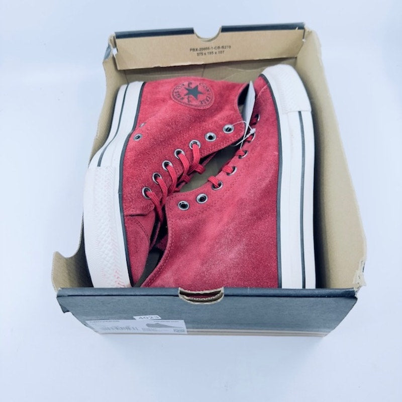 Converse Shoes Chuck Taylor Lux Mid-Top Platform Suede 560671C Red Womens 9