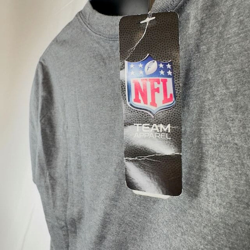 Majestic NFL Denver Bronchos T-Shirt Crewneck Standard Fit Gray Mens Size M