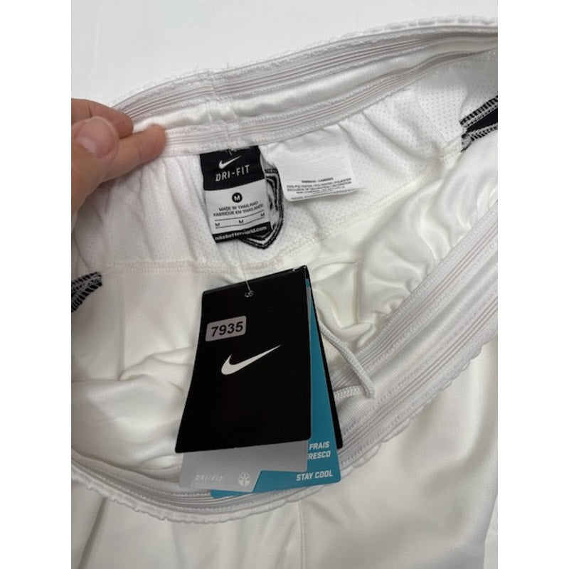 Nike Dri-Fit Football Soccer Shorts Elastic Waist Pull-On White Mens Size M