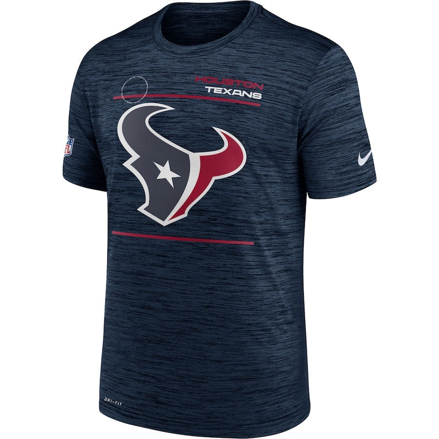 Nike Dry Houston Texans Sideline Velocity Legend Performance T-Shirt Navy Mens Size L