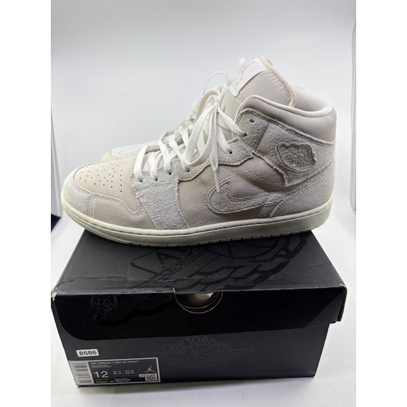 Air Jordan 1 Mid SE Craft Basketball Shoes Light Orewwood Brown Mens Sz 12