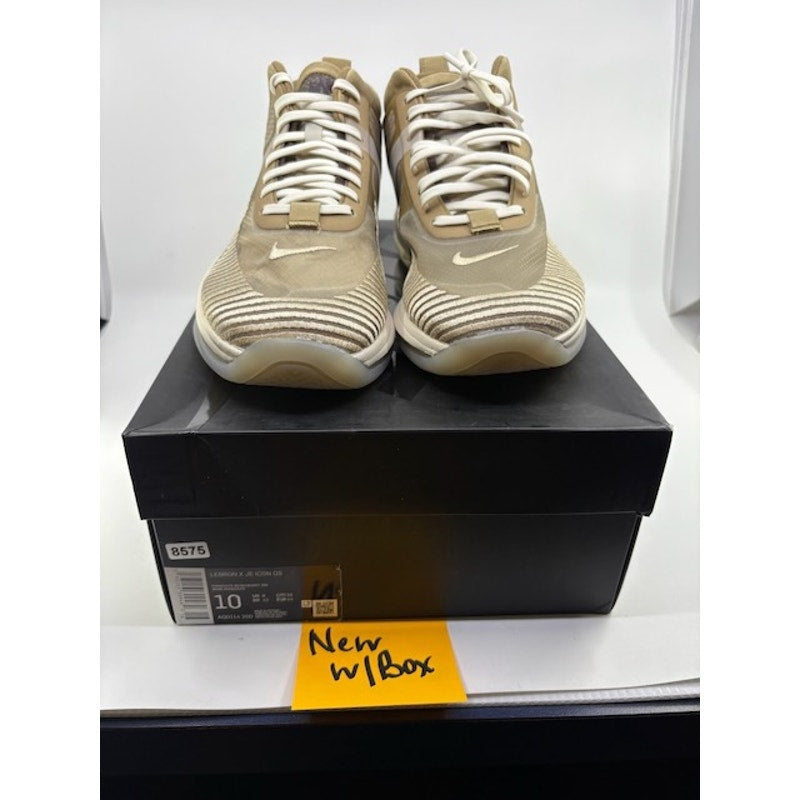 Nike LeBron X JE Icon QS Air Max Shoes  AO2588-200 Beige Tan Mens Size 10