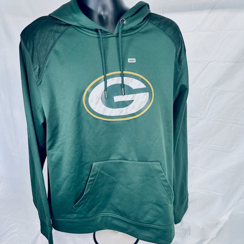 Majestic Green Bay Packers ThermaBase Hoodie Sweatshirt Green Mens Size XL