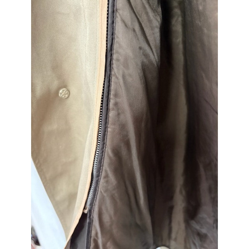 London Fog Vintage Trenchcoat Full-Zp Classic Old Money Luxury Tan Womens Sz 44