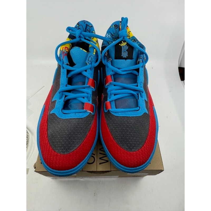 Nike Kyrie 8 GO SE Basketball Shoes Black Blue Yellow DQ8080-012 Boys 6.5Y