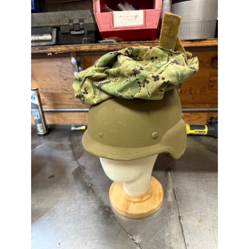 BAE Systems Military Lightweight Ballistic Helmet SPM1C1-10-C-0011 Green Size L